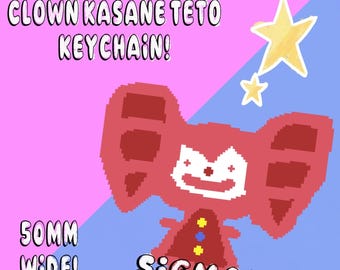 Clown Kasane Teto Keychain