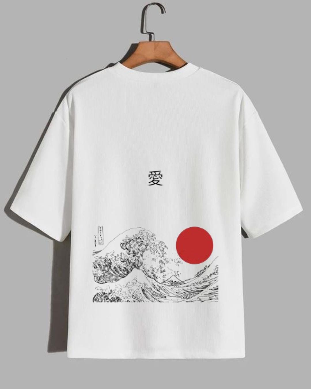 Japanese Wave T-shirt – Minimalist Red Sun Graphic Tee - Etsy Israel
