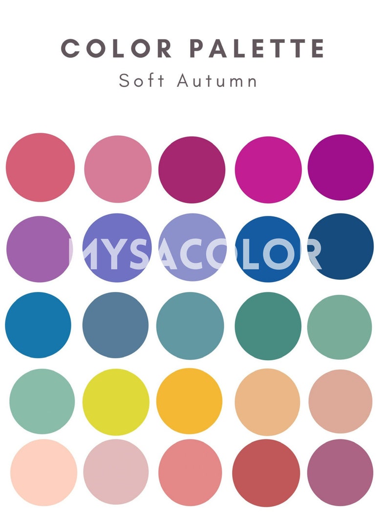 Seasonal Color Analysis Virtual Color Analysis Personalized written analysis and your best color palettes, digital color palettes image 4