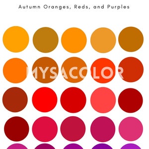 Seasonal Color Analysis Virtual Color Analysis Personalized written analysis and your best color palettes, digital color palettes image 6