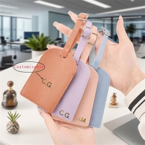 Custom Leather Luggage Tag,Hen Party Luggage Tag Gift,Pu Leather Suitcase Name Tag,Bridal Shower Gift,Party Favors,Business Promotional