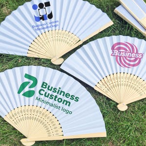 Custom Folding Hand Fan with Text, Name, Logo or Quote/Custom Fan Printing/Bachelorette Party Favors/Birthday Party Gifts/Wedding Favors