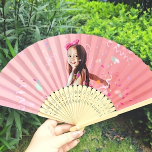 Custom Photo Fans/Custom Wedding Favor/Birthday Party Favor/Quinceañera Favors/Custom Hand Fans/Bachelorette Party/Baby Shower/Retirement