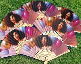 Personalized Birthday Fan/A Tini Bit Older/Bulk Custom Photo Fans for Birthday/Martini Theme Fans/21st 30th 40th 50th Birthday Party Favors