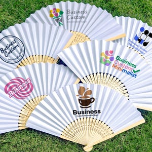 Custom Folding Hand Fan with Text, Name, Logo or Quote/Custom Fan Printing/Bachelorette Party Favors/Birthday Party Gifts/Bridesmaid Favors