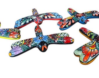 Talavera Dragonfly, Mexican Talavera,Outdoor Wall Art,Handpainted Ceramic,Colorful Garden Decor