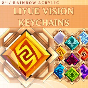 Liyue 2" Vision Keychains