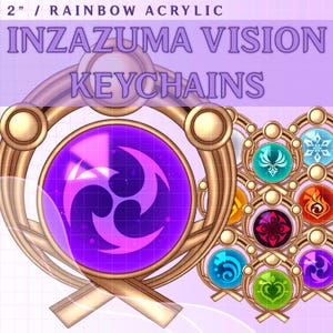 Inazuma 2" Vision Keychains
