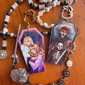 The Locked Tomb 3.15&quot; Dried Flower Keychains