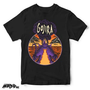 Gojira With Vintage Kaiju Godzilla-Inspired Tee for Monster & Metal Fans, Unisex Tshirt, Short Sleeve, Band, Movie, Monster