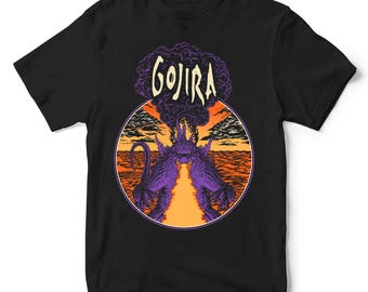 Gojira Kaiju T-Shirt: Vintage Godzilla Inspired Metal Tee