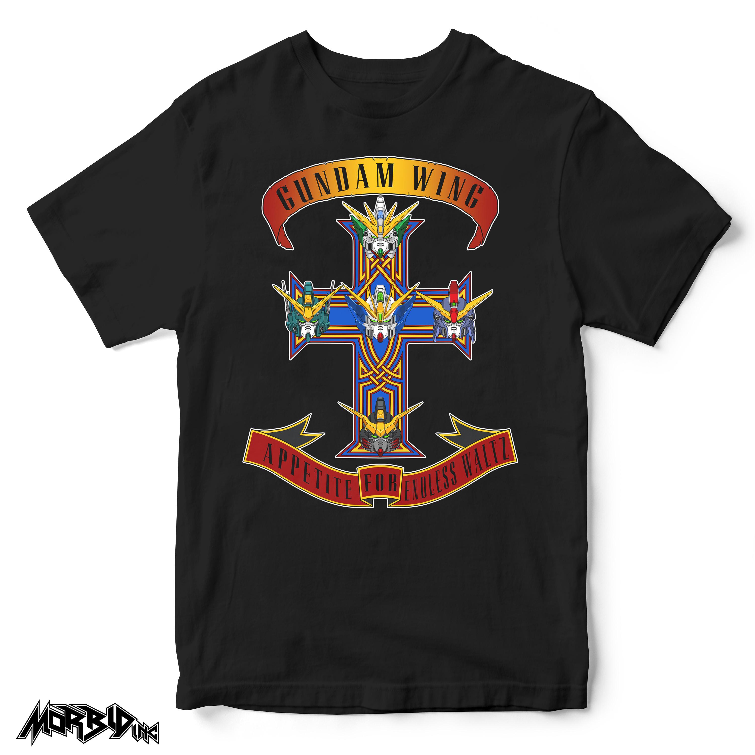 ガンダムウィング x ガンズ・アンド・ローゼズ パロディTシャツ