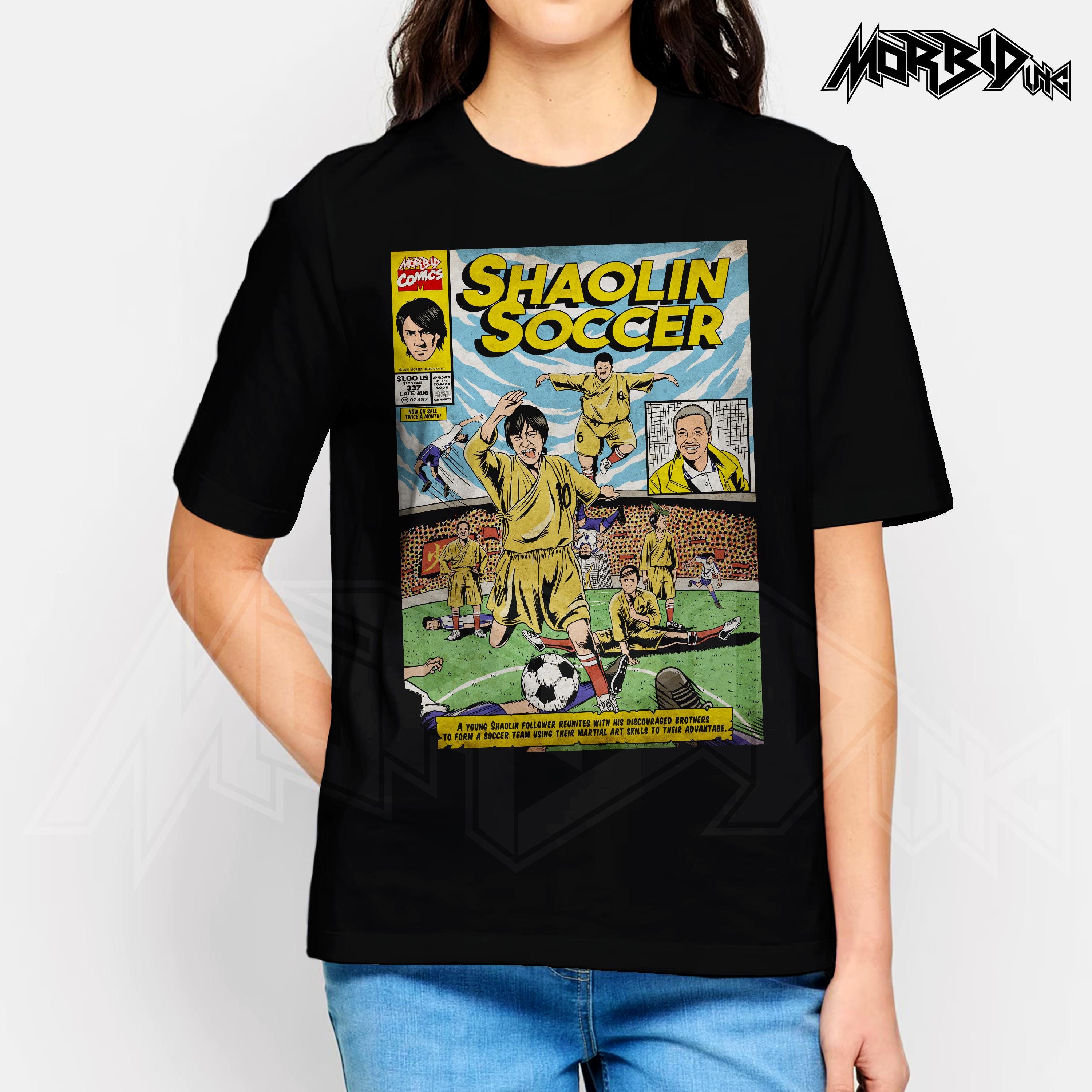 少林サッカーTシャツ：レトロコミック風格闘技映画Tシャツ - Etsy 日本