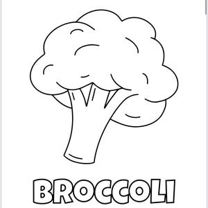 Vegetables Coloring Book