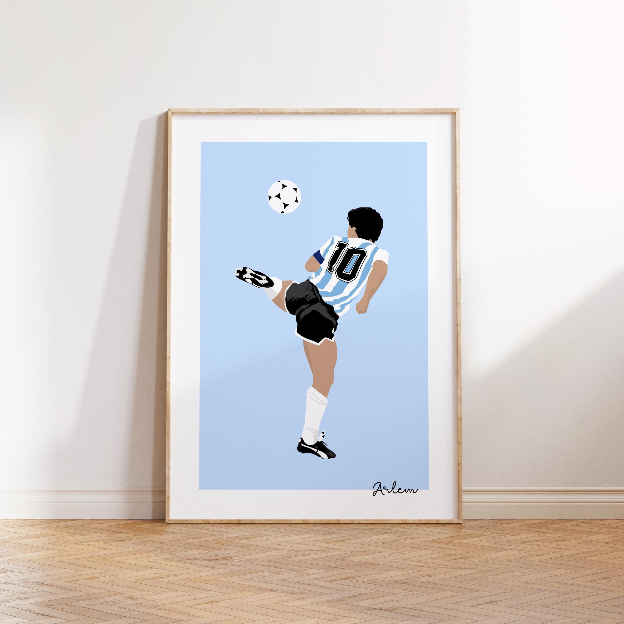 Affiche Poster - FABULOUS - Diego Maradona - 31cm x 35cm - Papier Brillant - Résistant aux UV