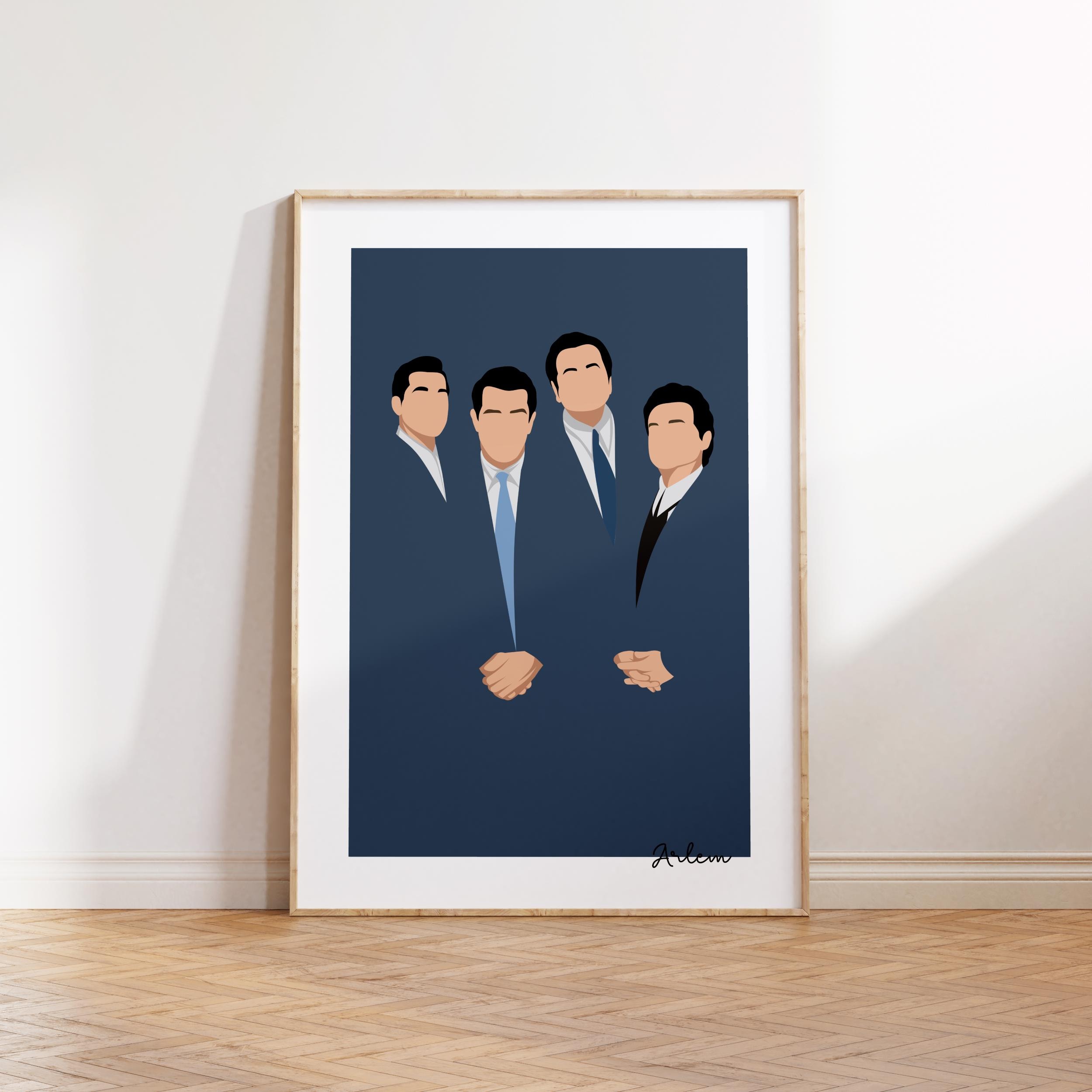 Poster Goodfellas – Toile Amitié Mafia (Décoration Murale, Prêt à Accrocher)