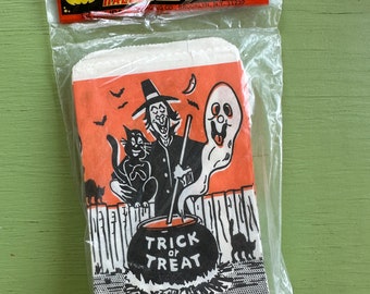 Vintage Halloween Trick or Treat Original Packaging, FOR DISPLAY, Two Bags