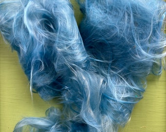 Vintage Blue Angel Hair, Holiday Decoration, Large Amount