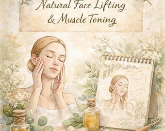 Tutorial de lifting facial: guía imprimible en PDF para lifting facial natural y tonificación muscular