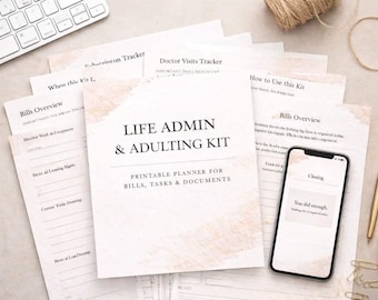 Kit de administración de vida y adultez / descarga instantánea (EE. UU., A4)