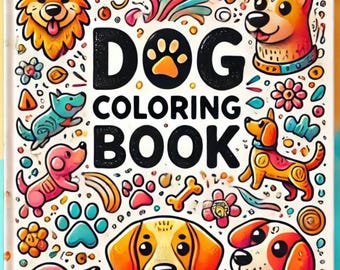 Dogs coloring book 75 pages