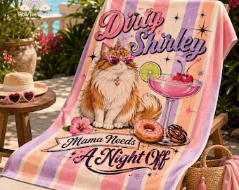 Dungeon Crawler Carl Beach Towel, Momma Needs A Night Off, Dungeon Crawler Carl Beach Towel, Princess Donut Approved Beach Towel