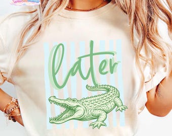 Later Gator Alligator Summer Shirt, After A While Crocodile Summer Vacation Tee Tshirt, Later Gator Shirt, After While Summer Beach Shirt