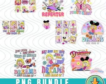 Lizzie Mcguire Designs Bundle Png, Cute Emotions Of Lizzie McGuire PNG, This Is What Dreams Are Made Of Digital Download, Disneyland Png
