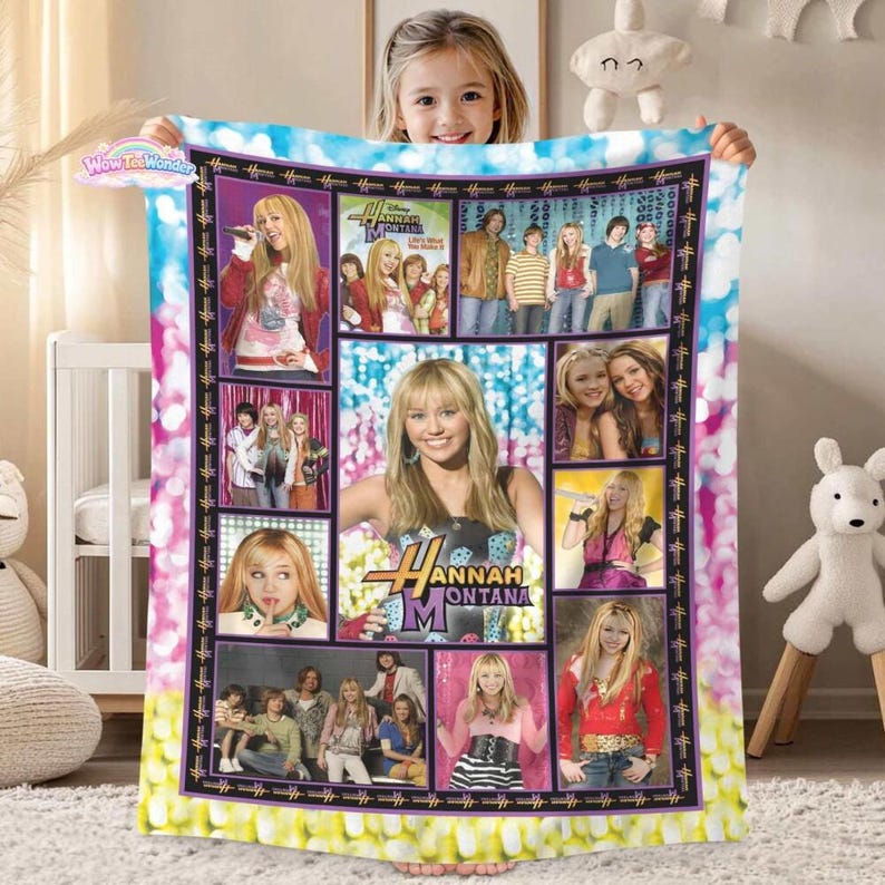 Hannah Montana Blanket, Disneyland Hannah Montana Blanket, Girls Trip Blanket, The Other Side of Me, WDW Blanket Gifts for Her 画像 3