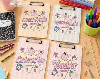Custom Teacher Clipboard, Personalized Teacher Appreciation Gift, School Office Supplies, Back to School Gift, Teacher End of Year Gifts