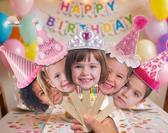 Personalized Face on a Stick, Big Head Cutouts, Funny Bachelorette Decorations, Wedding Heads, Groom Head on a Stick