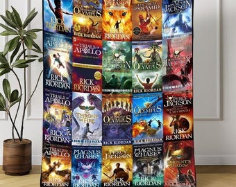 Percy Jackson Camp Half Blood Fleece Blanket, Rick Riordan Bookish Blanket, Funny Rick Riordan Gift, Percy Jackson And The Olympians Blanket