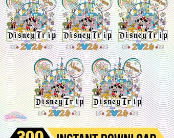 Custom DisneyTrip 2026 Bundle Png, Disneyland Movie Family Png, Mickey And Friesnds Digital File, Disneyworld Family Matching Png