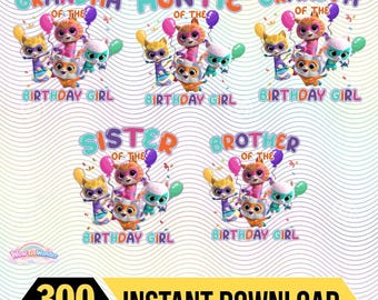 SuperKitties Birthday Party Png, Super Kitties Party Theme, Personalized Kids Birthday, SuperKitties Family, Birthday Girl,SuperKitties Png