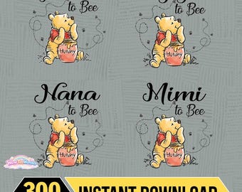 Custom Winnie Mommy To Bee PNG, Disneyland Pooh Bear Daddy To Bee, Custom Disneyland Dad Mom Png, Disneyland Pregnancy, Digital Download