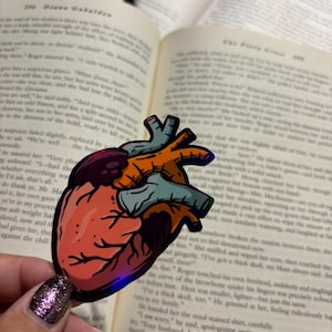 Vinyl Holographic Sticker - Anatomical Heart