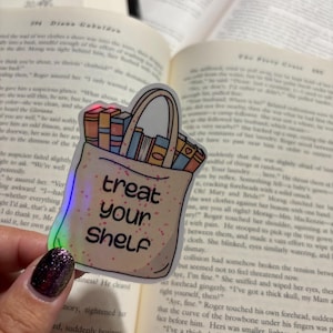Vinyl Holographic Sticker - Treat Your Shelf