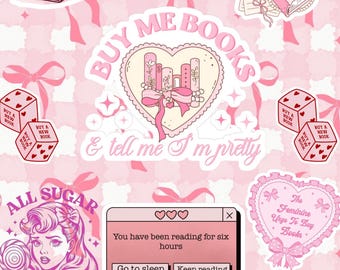 Girly Book Lover Kindle Insert