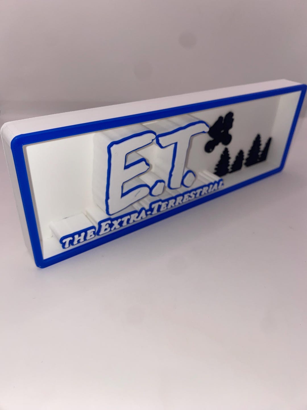 E.T. the Extra-terrestrial 3D Printed Sign –movie Desk/shelf Display ...