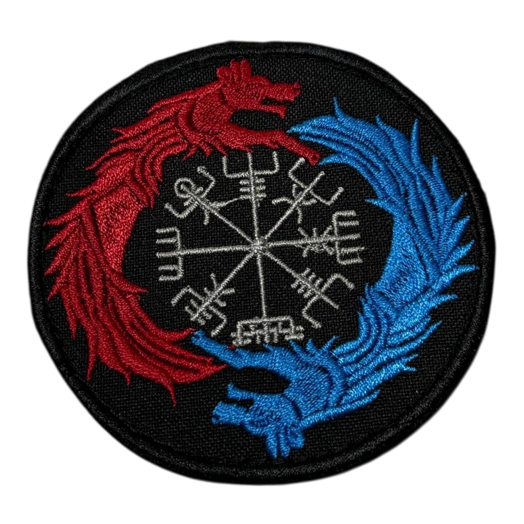 Ukraine Rune Viking Rune Tactical Morale Patch 8cm Embroidered Norse Symbol Hook ...