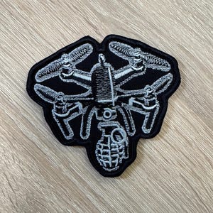 Parche moral de piloto de drones, operador de UAV, bordado, cierre de velcro, parche táctico, insignia de dron FPV, regalo de estilo militar