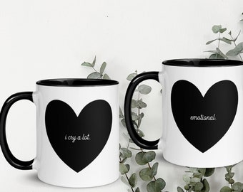 BLACK HEART MUG