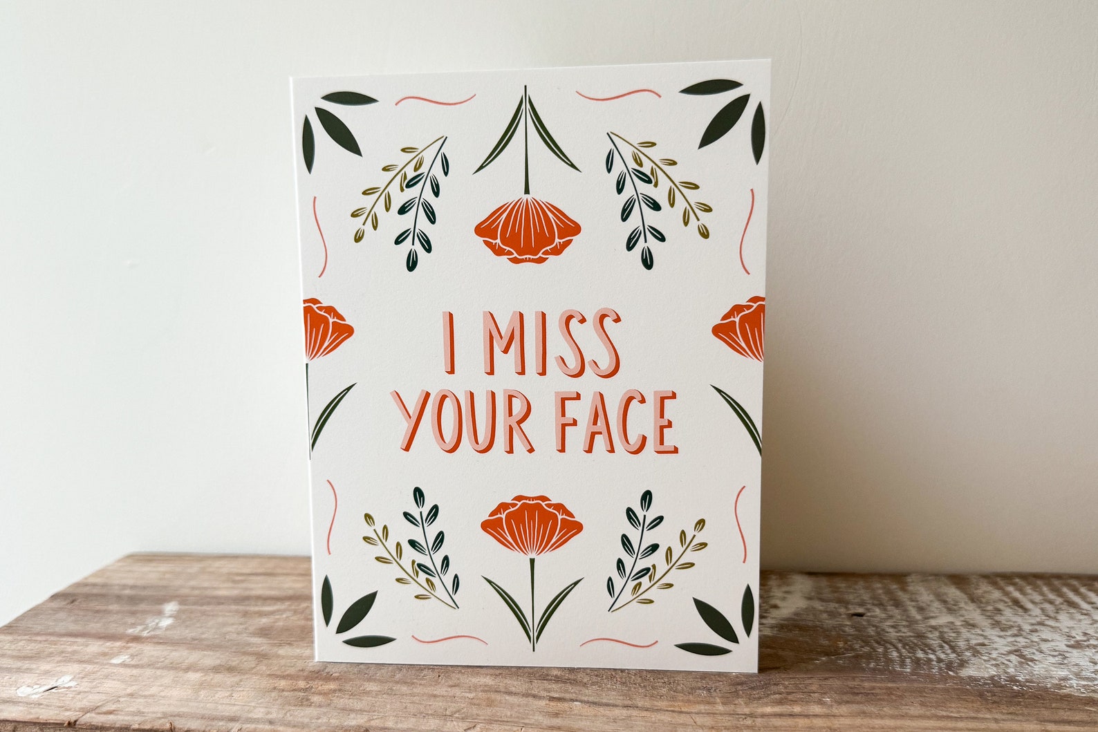 I MISS YOUR Face Card - Etsy