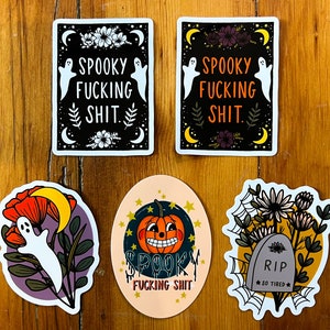 SPOOKY HALLOWEEN STICKER image 1