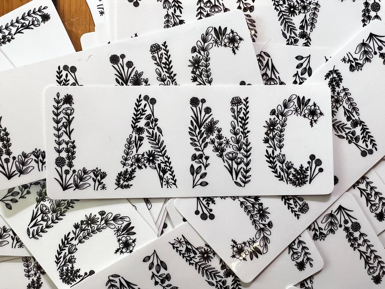 FLORAL STICKER lanc