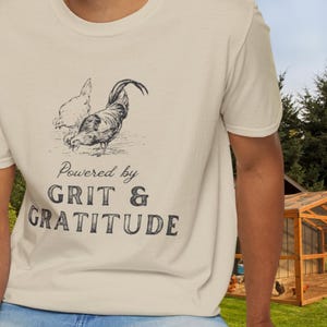 Grit and Gratitude T-Shirt, Positive Message Tee, Unisex Graphic Shirt, Motivational Gift, Everyday Casual Wear