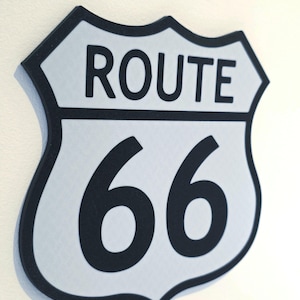 Disney/Pixar Cars Route 66 Sign - Disney Land / Disney World inspired image 1