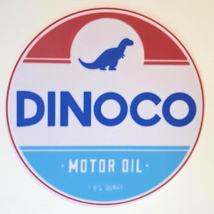 Dinoco Motor Oil Sign – 3D Printed Cars Wall Decor