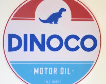 Dinoco Motor Oil Sign – 3D Printed Cars Wall Decor