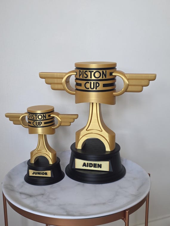 Personalized Disney Cars Piston Cup Trophy: Customised Decorative